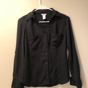 Black button up